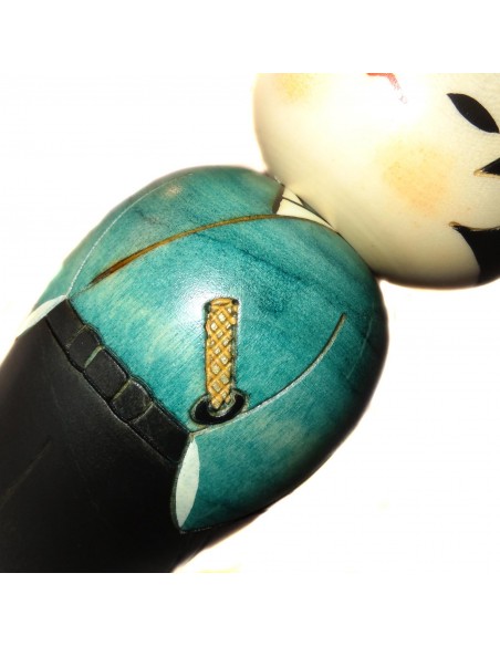 Poupée Kokeshi - Samouraï - Poupées japonaises kokeshi Poupée Kokeshi - Samouraï - Poupées japonaises kokeshi