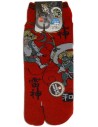 Tabi socks Size 39 to 43 - Fûjin and Raijin Gods print - Split toes socks