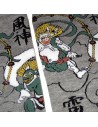 Tabi socks Size 39 to 43 - Fûjin and Raijin Gods print - Split toes socks