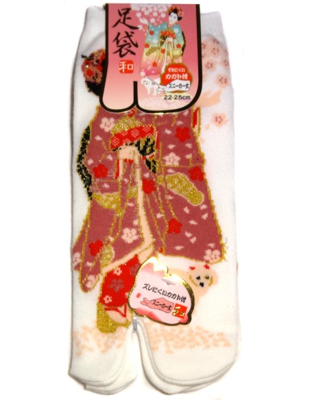 Chaussettes japonaises Tabi - Du 35 au 39 - Maiko - Chaussettes à orteils