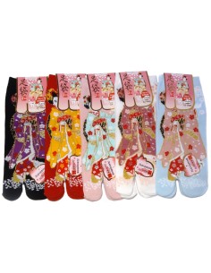 Chaussettes japonaises Tabi - Du 35 au 39 - Maiko - Chaussettes à orteils