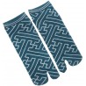 Tabi socks Size 39 to 43 - Fusuma Gara - split oes Japanese socks