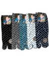 Tabi socks Size 39 to 43 - Fusuma Gara - split oes Japanese socks