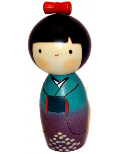 Poupée Kokeshi - Ajisai Warabe - Poupée japonaise en bois