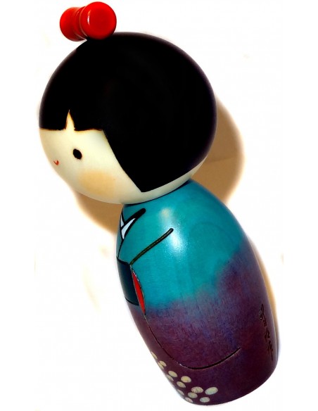 Poupée Kokeshi - Ajisai Warabe - Poupée japonaise en bois Poupée Kokeshi - Ajisai Warabe - Poupée japonaise en bois