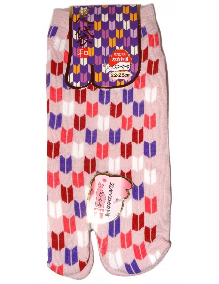Chaussettes japonaises Tabi - Du 35 au 39 - Motifs Yagasuri - Chaussettes orteils Chaussettes japonaises Tabi - Du 35 au 39 - Motifs Yagasuri - Chaussettes orteils