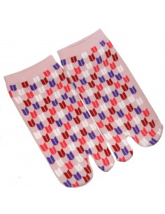 Chaussettes japonaises Tabi - Du 35 au 39 - Motifs Yagasuri - Chaussettes orteils 2