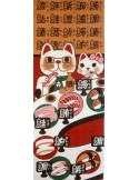 Tenugui Fuku Neko\' Collection - Kaitenzushi