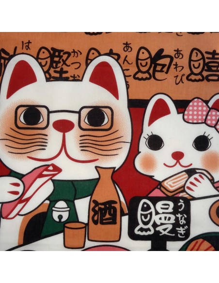 Tenugui Fuku Neko' Collection - Kaitenzushi Tenugui Fuku Neko' Collection - Kaitenzushi