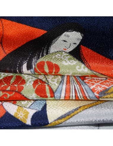 Furoshiki 67x67 bleu - Motif de Hime. Boutique en ligne de tissus japonais furoshiki.