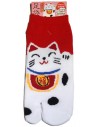 Tabi socks Size 39 to 43 - Maneki Neko. Split toes Japanese socks.