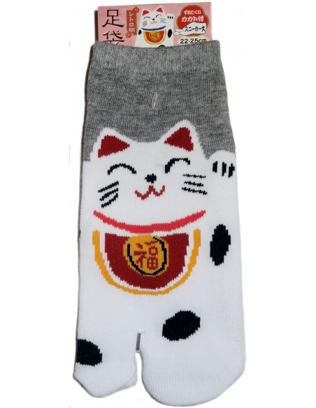 Chaussettes japonaises Tabi - Du 35 au 39 - Maneki Neko. Chaussettes avec orteils séparés