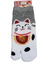 Tabi socks Size 39 to 43 - Maneki Neko. Split toes Japanese socks.