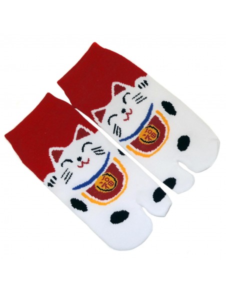 Chaussettes japonaises Tabi - Du 35 au 39 - Maneki Neko. Chaussettes avec orteils séparés