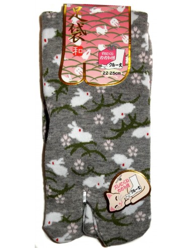 Chaussettes japonaises Tabi mi-mollet - Du 35 au 39 - Kusa Usagi