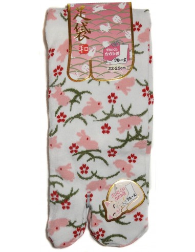 Chaussettes japonaises Tabi mi-mollet - Du 35 au 39 - Kusa Usagi