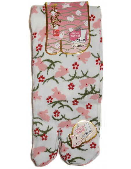 Chaussettes japonaises Tabi mi-mollet - Du 35 au 39 - Kusa Usagi
