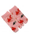 Tabi socks - Size 35 to 39 - Kingyo prints. Split toes socks.