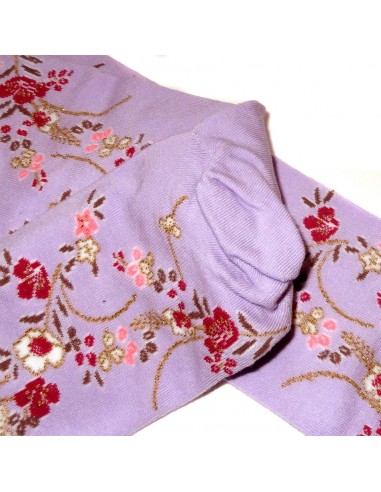 Chaussettes Tabi mi-mollet - Du 35 au 39 - Motifs floraux. Chaussettes doigts à orteils séparés