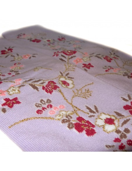 Chaussettes Tabi mi-mollet - Du 35 au 39 - Motifs floraux. Chaussettes doigts à orteils séparés Chaussettes Tabi mi-mollet - Du 35 au 39 - Motifs floraux. Chaussettes doigts à orteils séparés