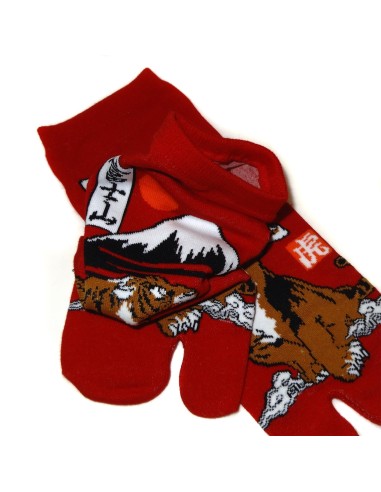 Chaussettes japonaises Tabi - Du 39 au 43 - Fuji et Tigre. Chaussettes à orteils séparés.