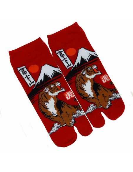 Chaussettes japonaises Tabi - Du 39 au 43 - Fuji et Tigre. Chaussettes à orteils séparés. Chaussettes japonaises Tabi - Du 39 au 43 - Fuji et Tigre. Chaussettes à orteils séparés.