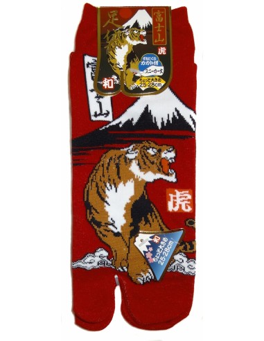 Chaussettes japonaises Tabi - Du 39 au 43 - Fuji et Tigre. Chaussettes à orteils séparés.