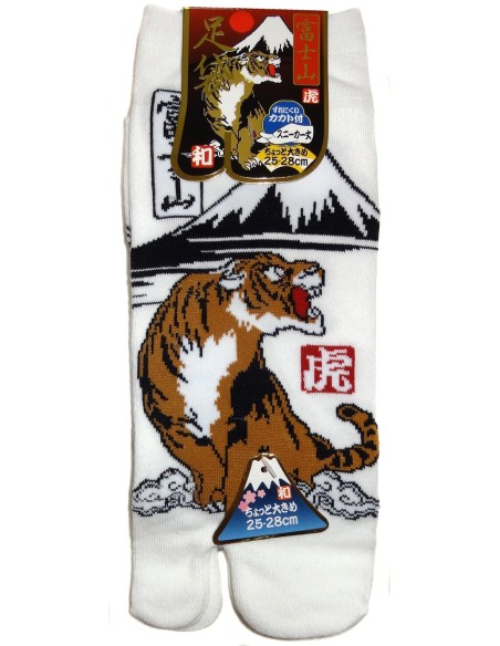 Tabi socks Size 39 to 43 - Fuji and tiger. Split toes socks.