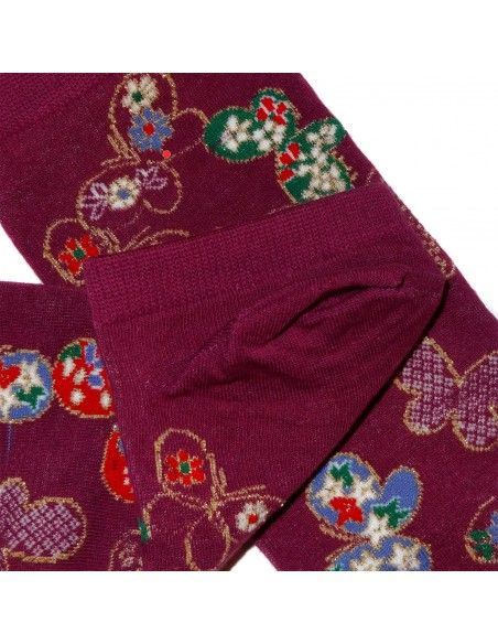 Chaussettes japonaises Tabi - Du 35 au 39 - Papillons. Chaussettes doigts originales. Chaussettes japonaises Tabi - Du 35 au 39 - Papillons. Chaussettes doigts originales.