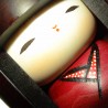 Kokeshi doll - Chiyo Ni. Traditional wooden Japanese doll.