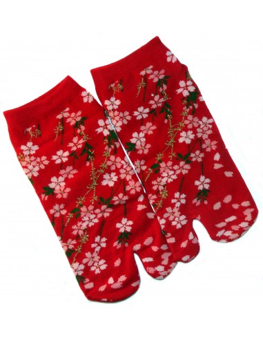Women Tabi socks - Size Size 39 to 43 - Cherry blossoms prints