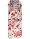 Chaussettes japonaises Tabi - Du 39 au 43 - Motifs Sakura. Chaussettes doigts orteils séparés.