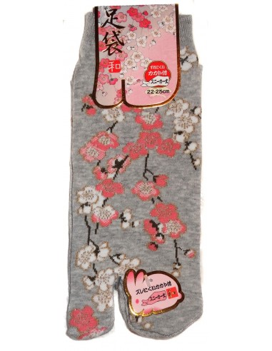 Chaussettes japonaises Tabi - Du 35 au 39 - Motifs de fleurs de cerisier