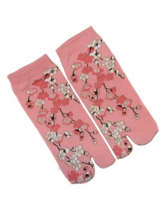 Chaussettes japonaises Tabi - Du 35 au 39 - Motifs de fleurs de cerisier 2
