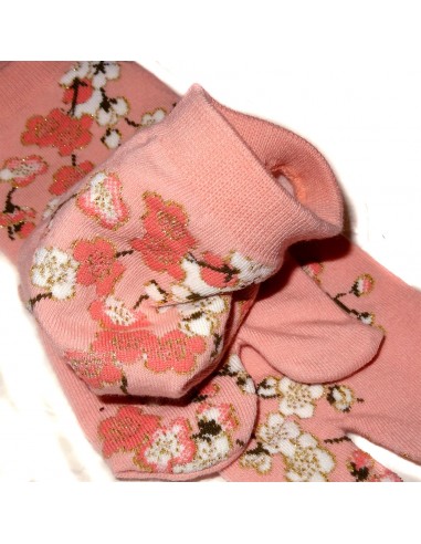 Chaussettes japonaises Tabi - Du 35 au 39 - Motifs de fleurs de cerisier