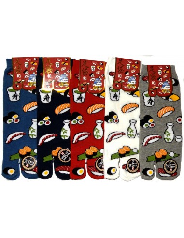 Chaussettes japonaises Tabi - Du 39 au 43 - Sushi & Co. Chaussettes pour tongs à orteils séparés.