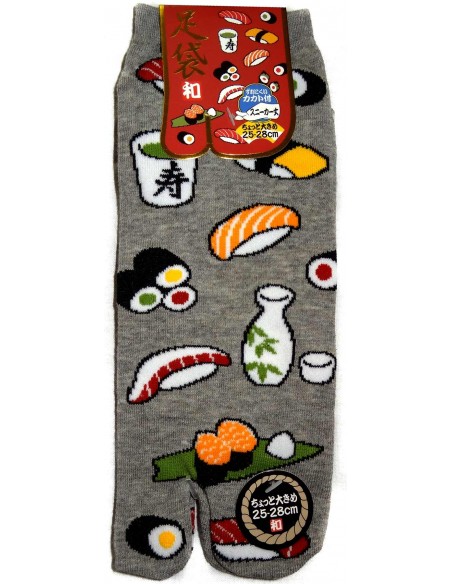 Chaussettes japonaises Tabi - Du 39 au 43 - Sushi & Co. Chaussettes pour tongs à orteils séparés.