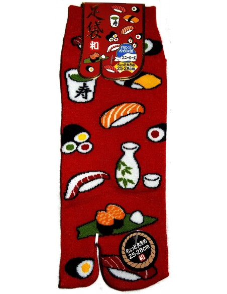 Chaussettes japonaises Tabi - Du 39 au 43 - Sushi & Co. Chaussettes pour tongs à orteils séparés.