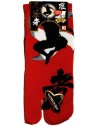 Short crew Tabi socks - Size 39 to 43 - Ninja print