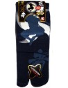 Short crew Tabi socks - Size 39 to 43 - Ninja print