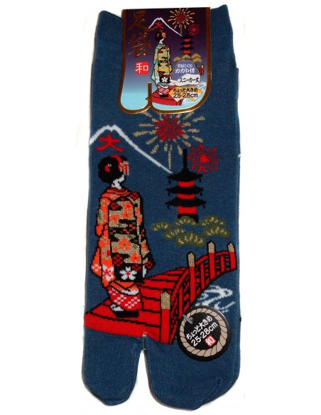 Chaussettes japonaises Tabi - Du 39 au 43 - Daimonji Maiko. Chaussettes à orteils séparés pour tongs. Chaussettes japonaises Tabi - Du 39 au 43 - Daimonji Maiko. Chaussettes à orteils séparés pour tongs.