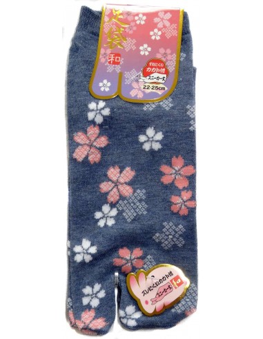 Chaussettes japonaises Tabi - Du 35 au 39 - Sakur. Chaussettes à orteils pour tongs.