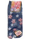 Tabi socks - Size 35 to 39 - Sakura prints. SPlit toes socks for flip flop.