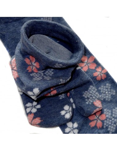 Chaussettes japonaises Tabi - Du 35 au 39 - Sakur. Chaussettes à orteils pour tongs.