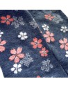 Tabi socks - Size 35 to 39 - Sakura prints. SPlit toes socks for flip flop.