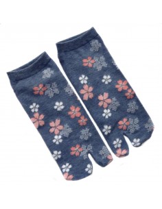 Chaussettes japonaises Tabi - Du 35 au 39 - Sakur. Chaussettes à orteils pour tongs. 2