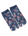 Tabi socks - Size 35 to 39 - Sakura prints. SPlit toes socks for flip flop.