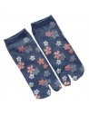 Tabi socks - Size 35 to 39 - Sakura prints. SPlit toes socks for flip flop.