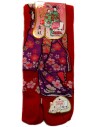 Chaussettes Tabi mi-mollet - Du 35 au 39 - Maiko. Chaussettes pour tong avec orteils séparés.