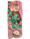 Chaussettes Tabi mi-mollet - Du 35 au 39 - Maiko. Chaussettes pour tong avec orteils séparés.